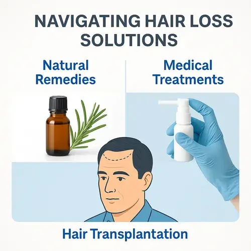 Navigating Hair Loss Solutions-Natural Remedies vs. Medical Treatments and the Role of Hair Transplantation