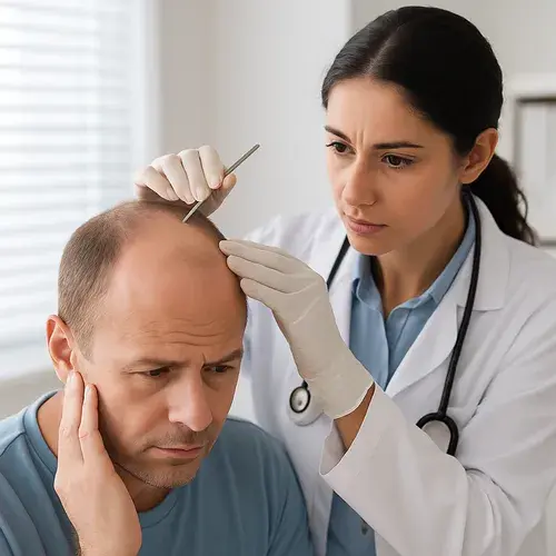 How Hair Loss is Diagnosed. What to expect during a consultation, including tests like scalp biopsies