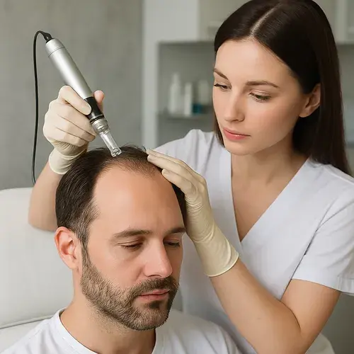 Non Surgical Treatments for Hair Loss. A guide to effective non invasive options available at the clinic